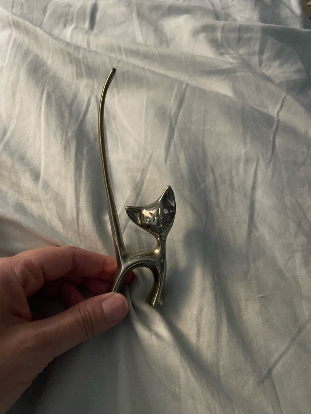 Cute Cat Figurine ring holder